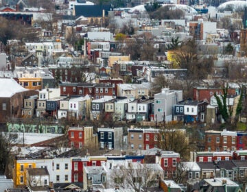 an aerial view of housing near Fairmount Park