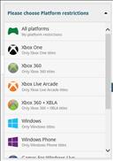 You can now choose a specific Platform