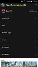 Logged in Menu