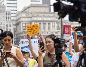 Transit Forward Philadelphia at SEPTA cuts protest rally outside city hall
