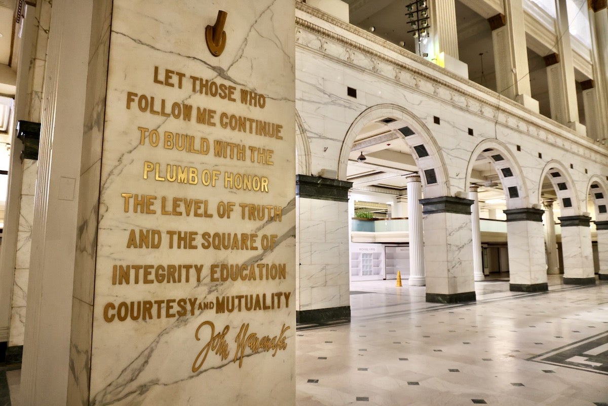 Inside the Wanamaker Building