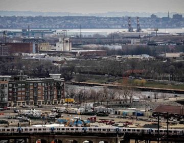 In this Tuesday April 10, 2018, file photo are sections of Newark and the Passaic River in New Jersey. (AP Photo/Seth Wenig)