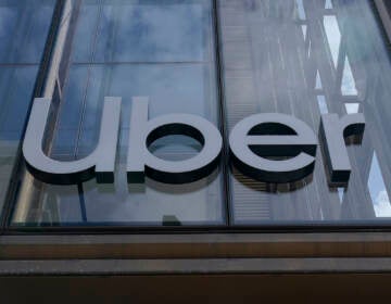 An Uber sign