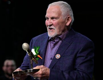 Former Philadelphia Flyers goalie Bernie Parent