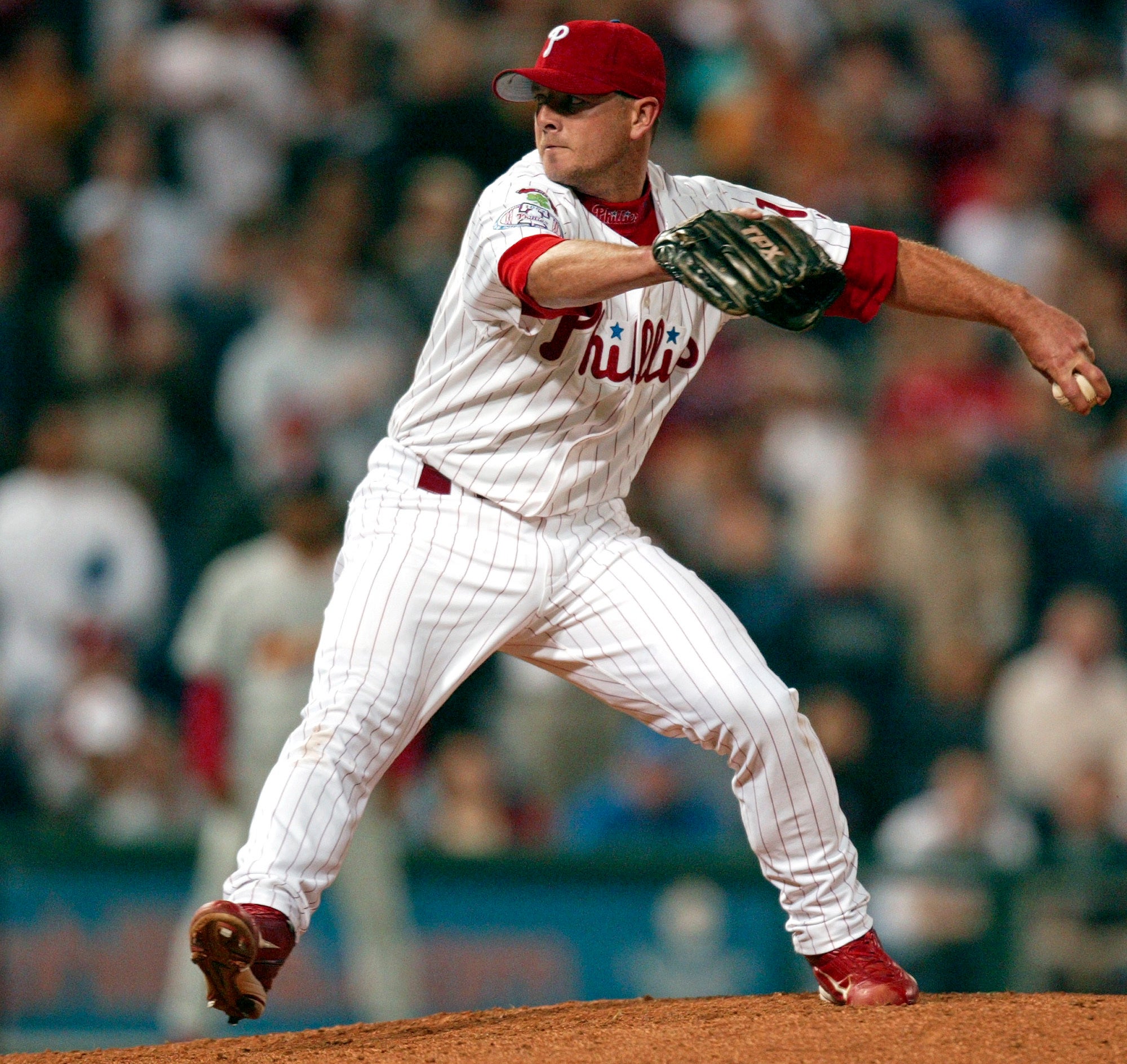 Billy Wagner on the mound mid-pitch