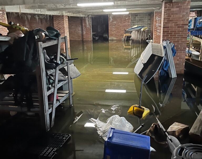 Boathouse basement flooded