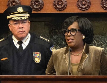 Cherelle Parker and Kevin Bethel speak