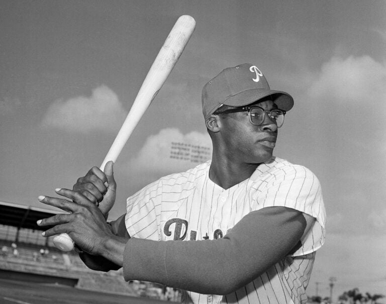 Dick Allen in a swinging stance