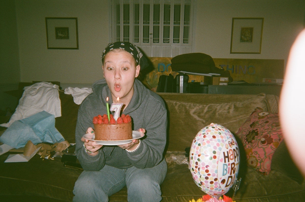 Elodie Hekimian-Brogan celebrates her 17th birthday in June 2020, shortly after finishing three months of chemotherapy to treat ovarian cancer. (Courtesy of Elodie Hekimian-Brogan)