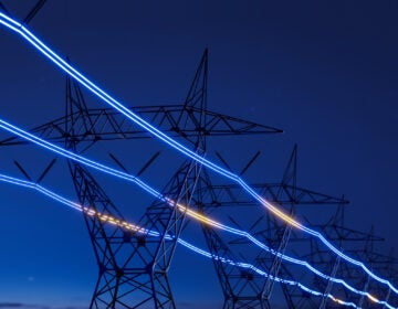 High voltage electric transmission tower 