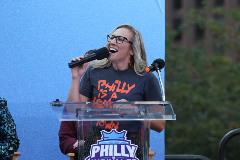 Philadelphia 76ers play-by-play announcer Kate Scott