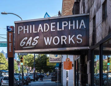 A Philadelphia Gas Works sign