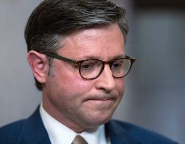 Mike Johnson frowning