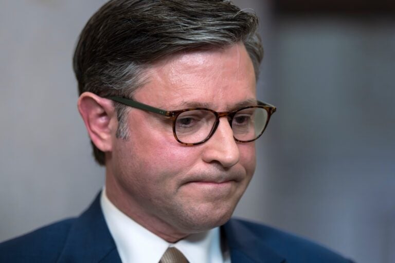 Mike Johnson frowning