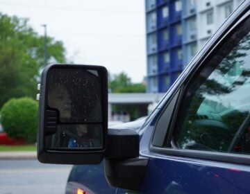 Paramedic Kate Denney driving MSC advanced life support vehicle, or chase car, out of Chester Fire Station 82