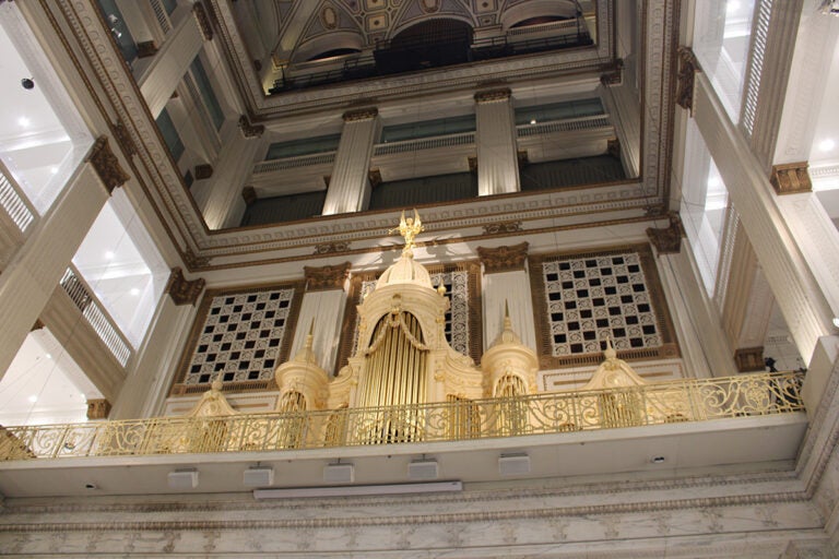 A large, ornate organ in Philadelphia
