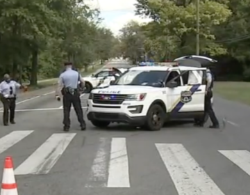 police at crash scene